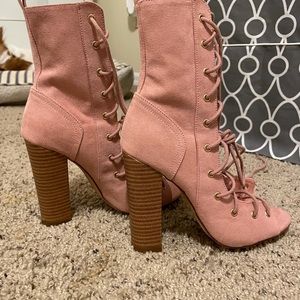 Blush pink Chunky heels